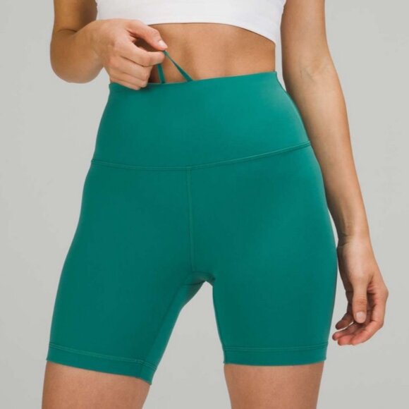 Lululemon Wunder Train High-Rise Short 6" Teal Lagoon - Picture 1 of 7